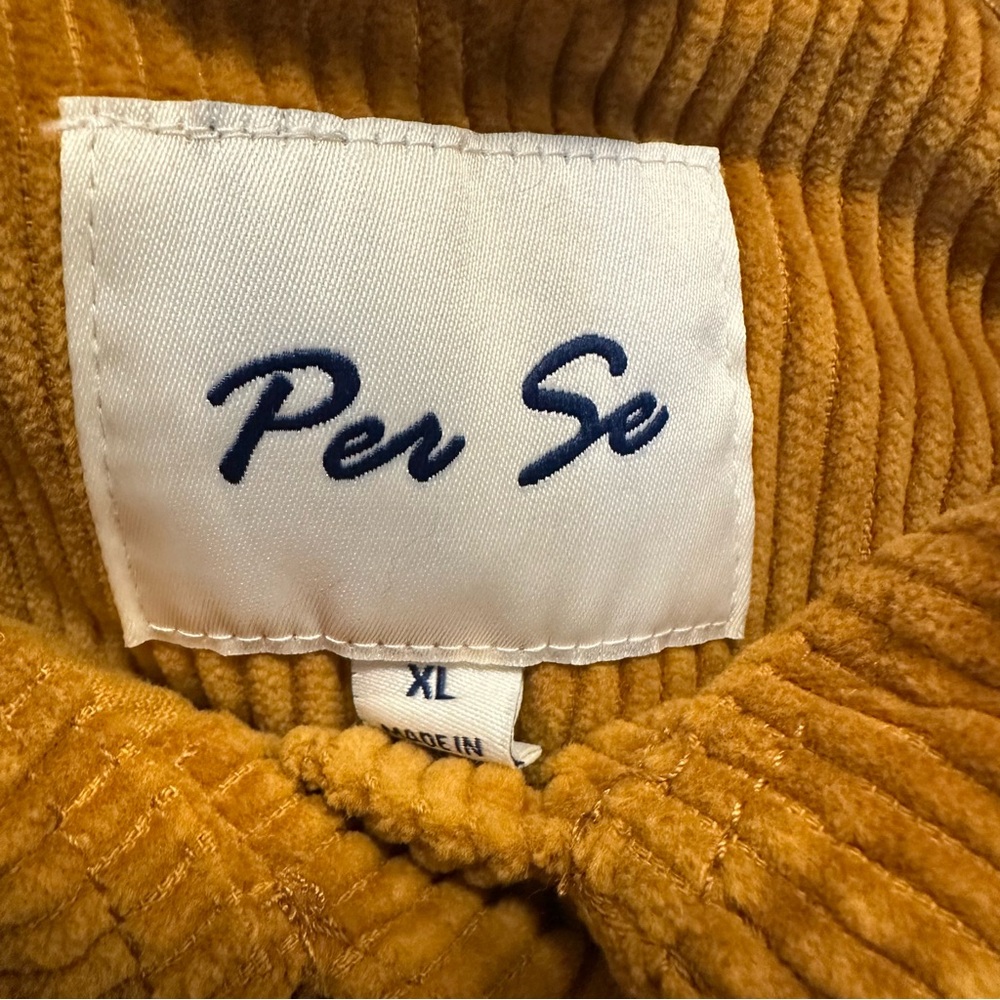 Per Se Women’s Curduroy Mustard Jacket - Size XL - Picture 6 of 10